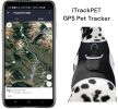 NEW Rechargeable GSM Cat Dog GPS Collar Tracking Device for Pet Safety Size:M