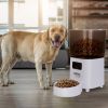 5L Automatic Pet Feeder Timed 2.4G WiFi Cat Feeder With App Control 1-10Meals Dry Food Per Day Type-C Battery Dual Power Supply For Cats Dogs