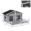 Dog House- Gray, White (Swiship-Ship)Prohibited by WalMart