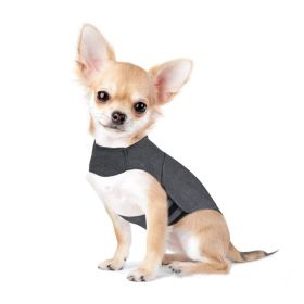 Pet Clothes Dog Anxiety Jacket Warm Vest (Option: Heather Gray-S)