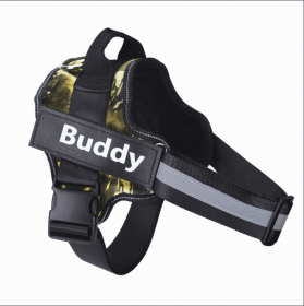 Dog Harness No Pull Reflective Breathable Adjustable Pet (Option: Camouflage green-2XL)