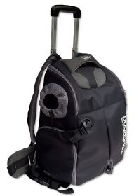 Touchdog Wuffle Duffle Wheeled Backpack Pet Carrier (SKU: B84BKMD)