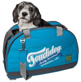 Touchdog Original Wick-Guard Water Resistant Fashion Pet Carrier (SKU: B80BLLG)