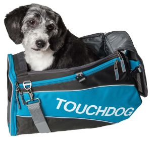 Touchdog Modern-Glide Airline Approved Water-Resistant Dog Carrier (SKU: B81BLLG)