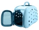 Narrow Shelled Perforated Lightweight Collapsible Military Grade Transportable Designer Pet Carrier