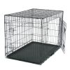 42" Pet Kennel Cat Dog Folding Steel Crate Animal Playpen Wire Metal