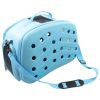 Narrow Shelled Perforated Lightweight Collapsible Military Grade Transportable Designer Pet Carrier