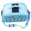 Narrow Shelled Perforated Lightweight Collapsible Military Grade Transportable Designer Pet Carrier