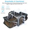 Expandable Pet Carrier Airline Approved Cat Dog Carrier Cat Collapsible Soft Carrier Bag with Removable Fleece Pad Pockets Breathable Mesh Adjustable