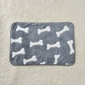 For Common Dogs Blanket Non-slip Seat Cushion (Option: Bone-80x100cm)